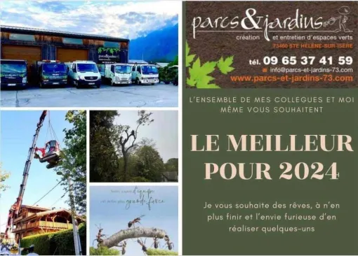 Meilleur vœux 2024, Albertville, Parcs et Jardins