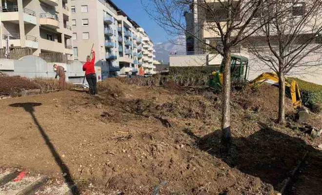 Aménagement d'un parc paysagé dans une copropriété à Chambéry, Albertville, Parcs et Jardins