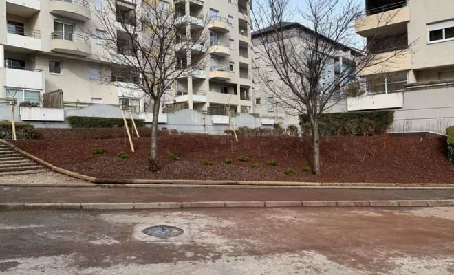 Aménagement d'un parc paysagé dans une copropriété à Chambéry, Albertville, Parcs et Jardins