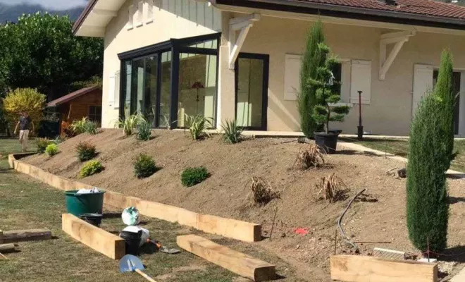 Terrassements : modelage paysager, Albertville, Parcs et Jardins